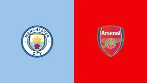 Team Logos of Manchester City vs Arsenal