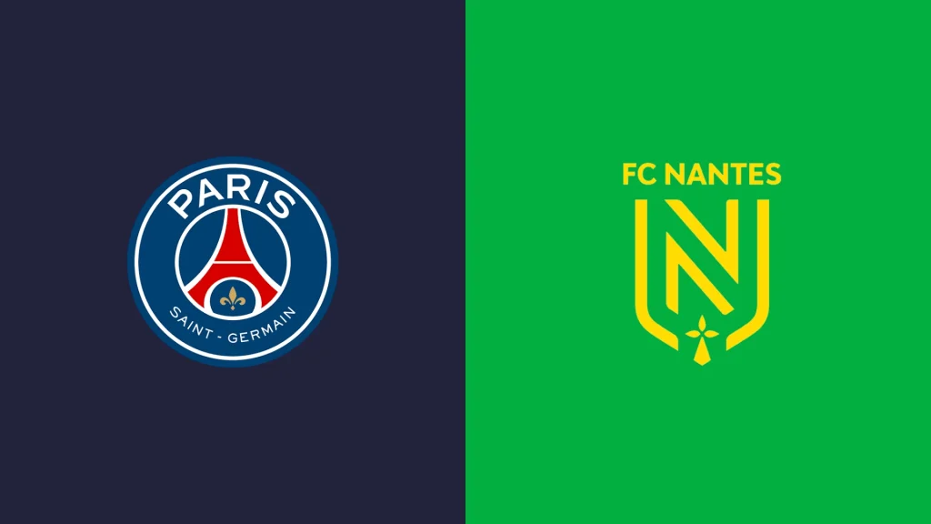 Team Logos of PSG vs Nantes
