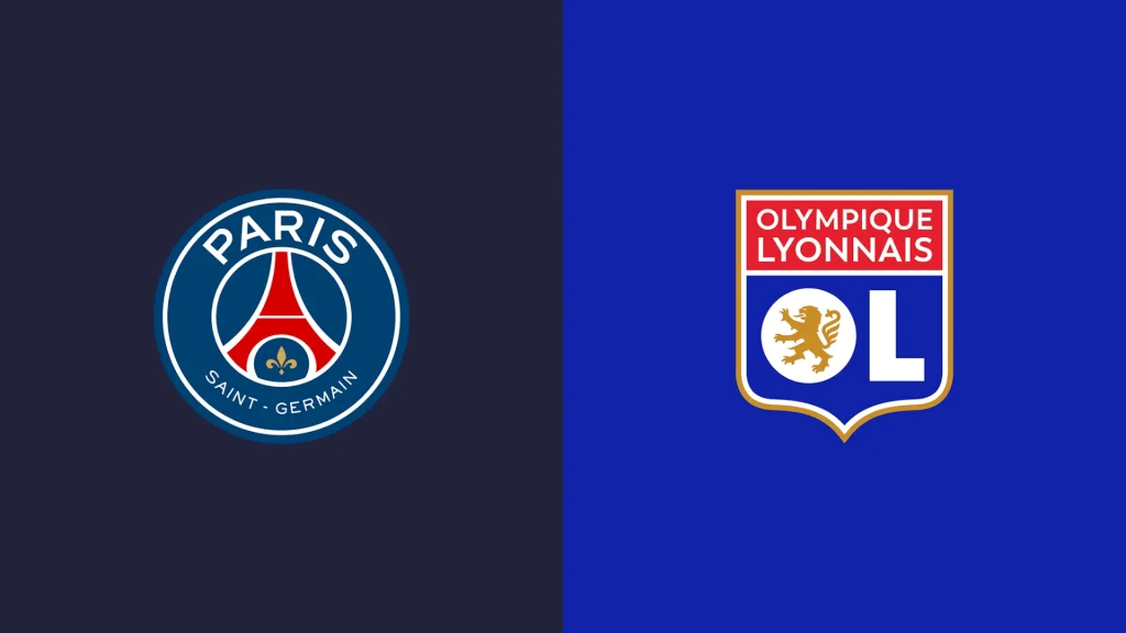 Team Logos of PSG vs Olympique Lyonnais