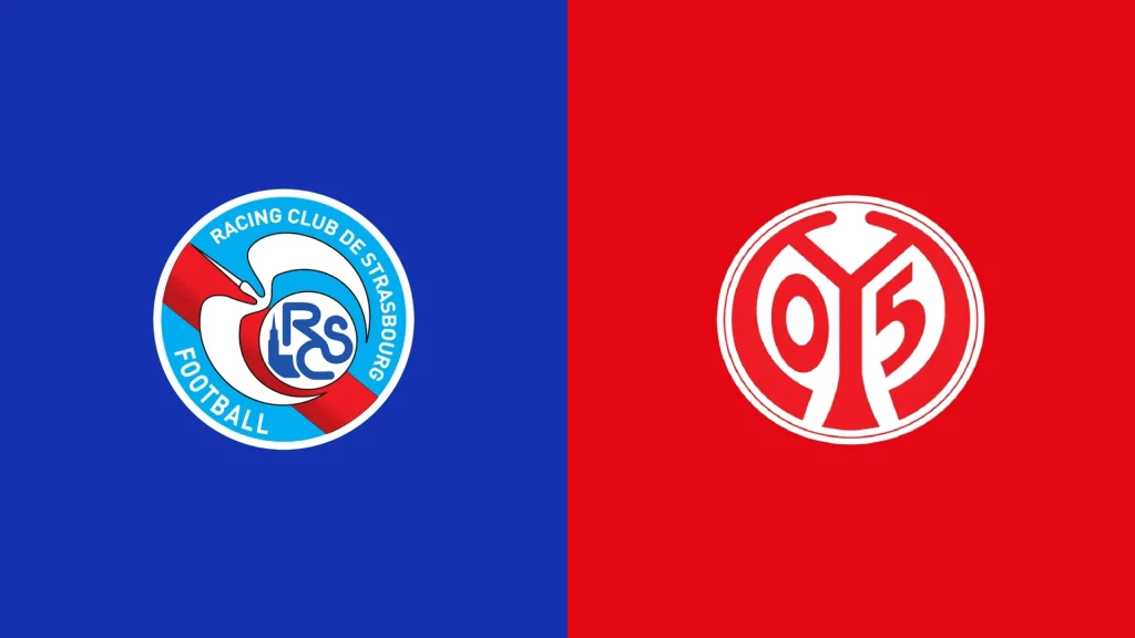 Team Logos of Strasbourg vs Mainz