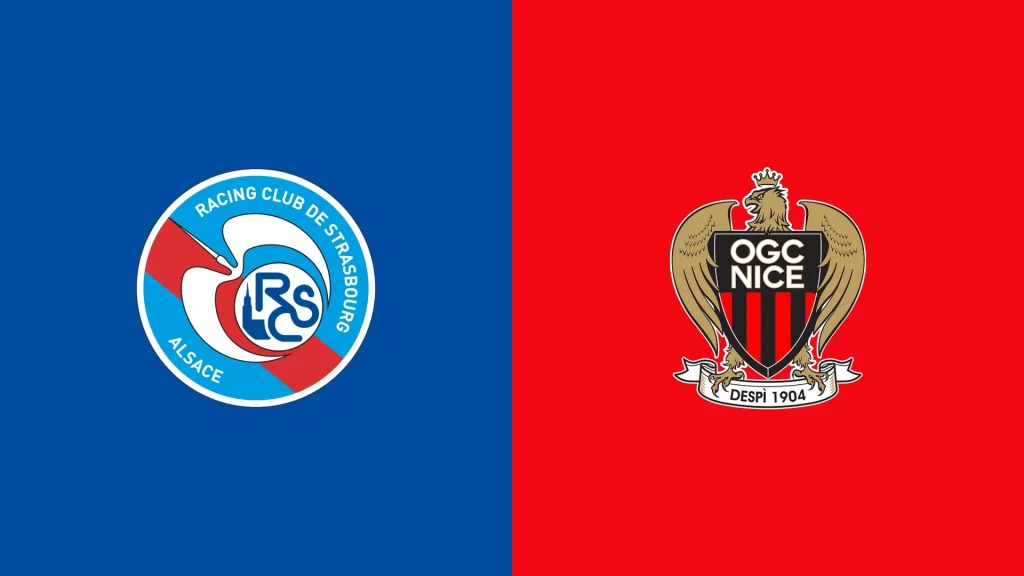 Team Logos of Strasbourg vs Nice