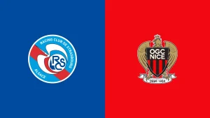 Team Logos of Strasbourg vs Nice